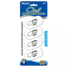 White Oval Eraser (Sold Individually)