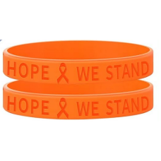 Leukemia orange awareness wristband