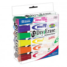 Bright Color Chisel Tip Dry-Erase Markers (12/Box)