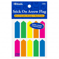 Neon Color Arrow Flags (10/Pack), 25 Ct. 0.5" X 1.7"