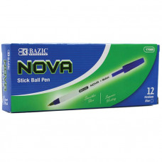 Nova Blue Color Stick Pen (12/Box)